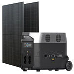 Комплект EcoFlow DELTA Pro + 2 жестких солнечных панели 400 W